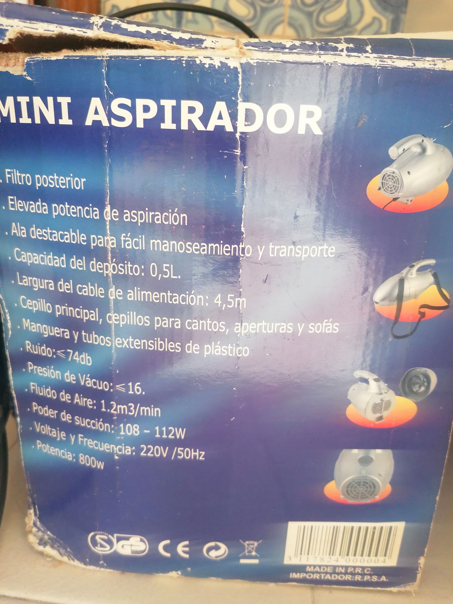 Mini aspirador Electronia