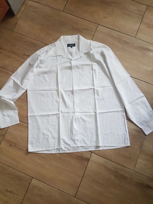 Koszula męska długi rękaw biała