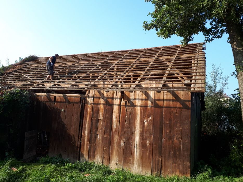 rozbiórka stodół skup starego drewna desk