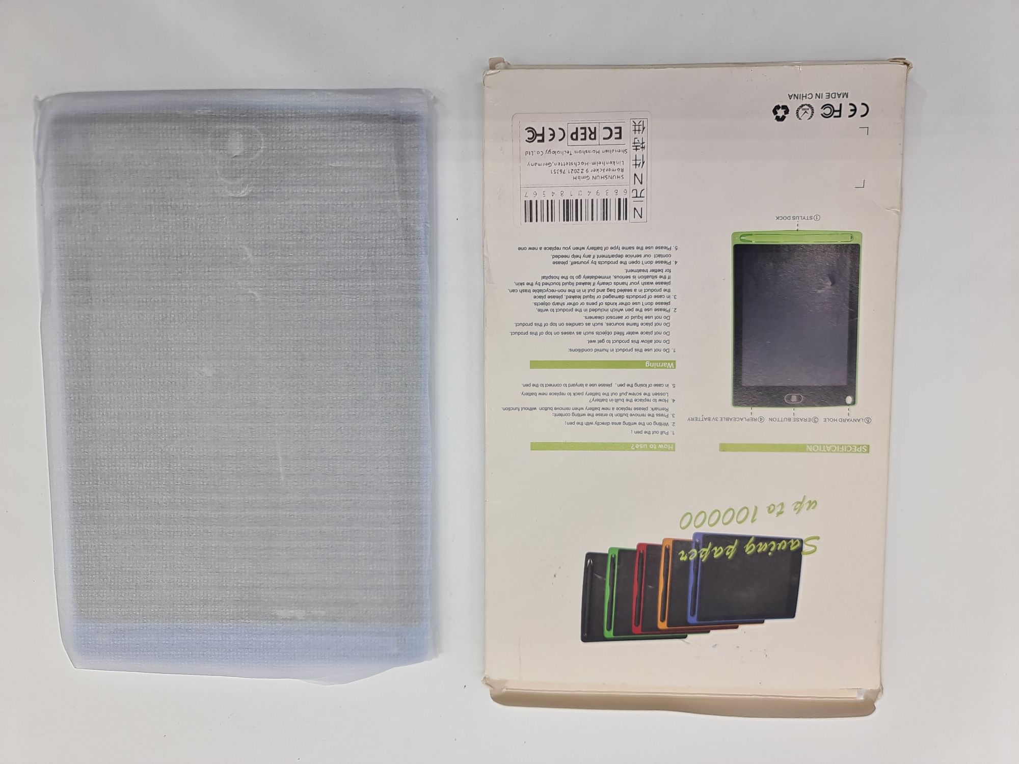 Tablet para escrita e desenho 8,5"