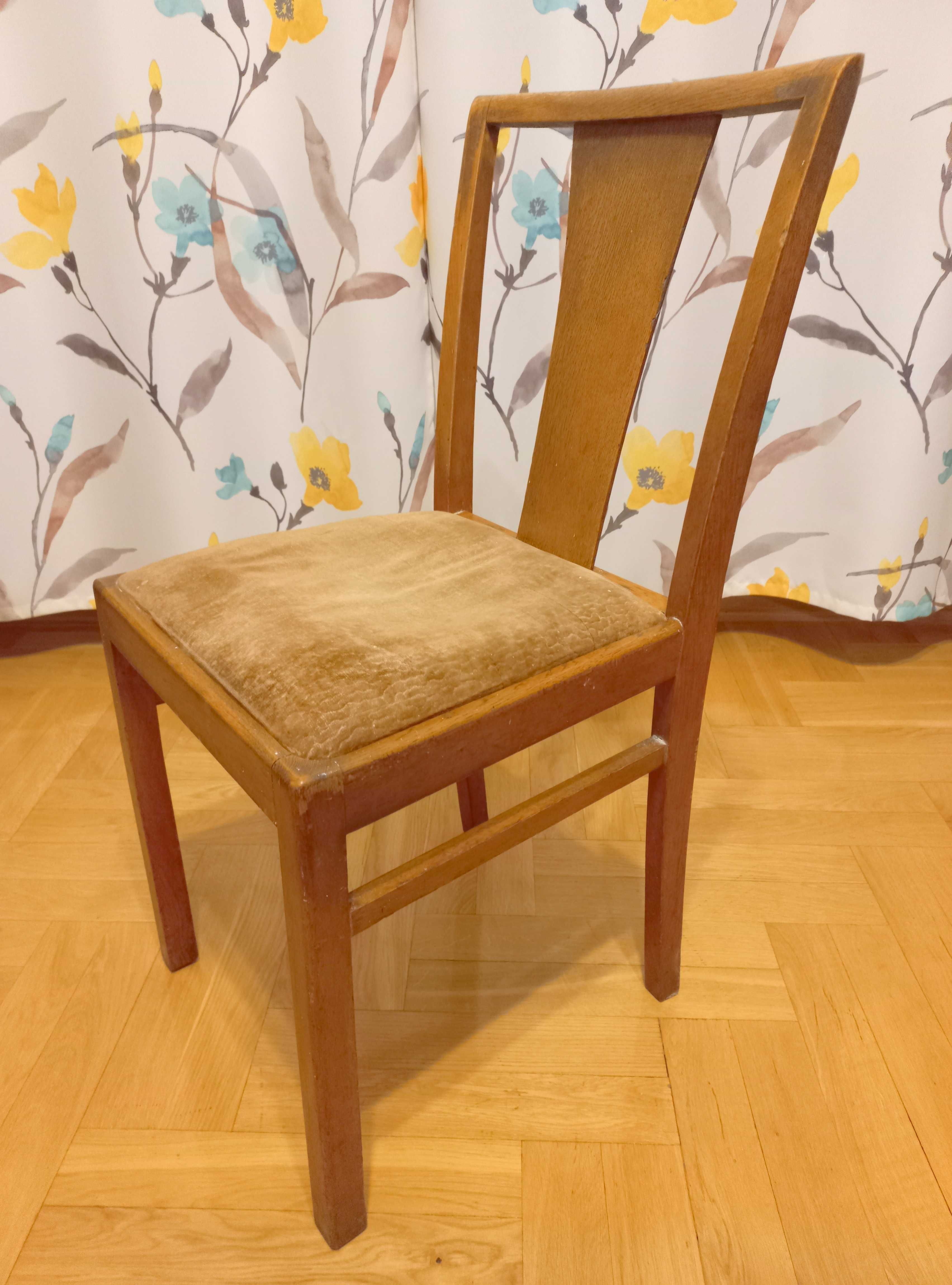 4 Krzesła - polski Design, PRL '60 Vintage do odnowienia renowacji