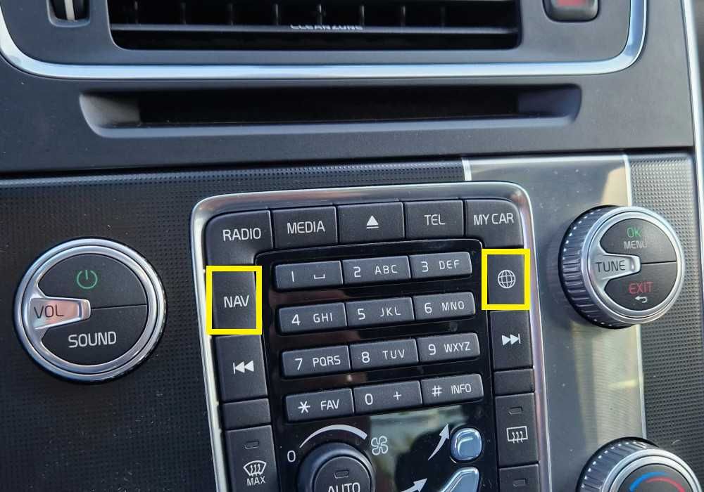 Mapa VOLVO 2025 Sensus S60 S80 V40 V60 V70 XC60 XC70 Europa na USB