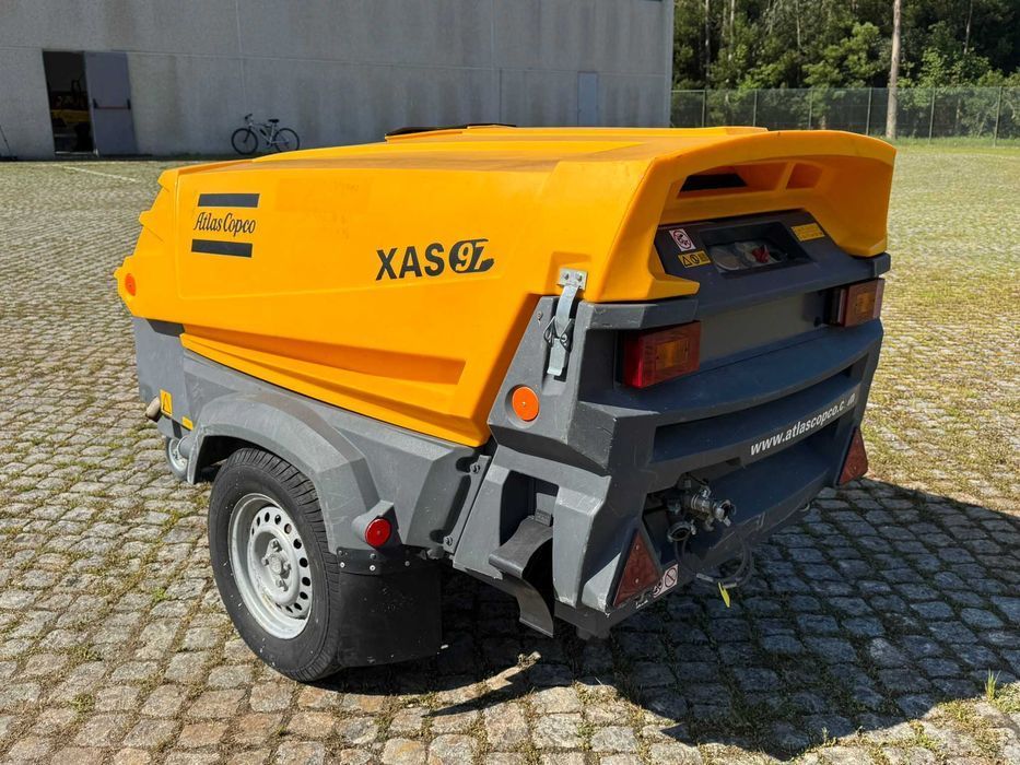 2015 Atlas Copco XAS97 Compressor de Ar Rebocável