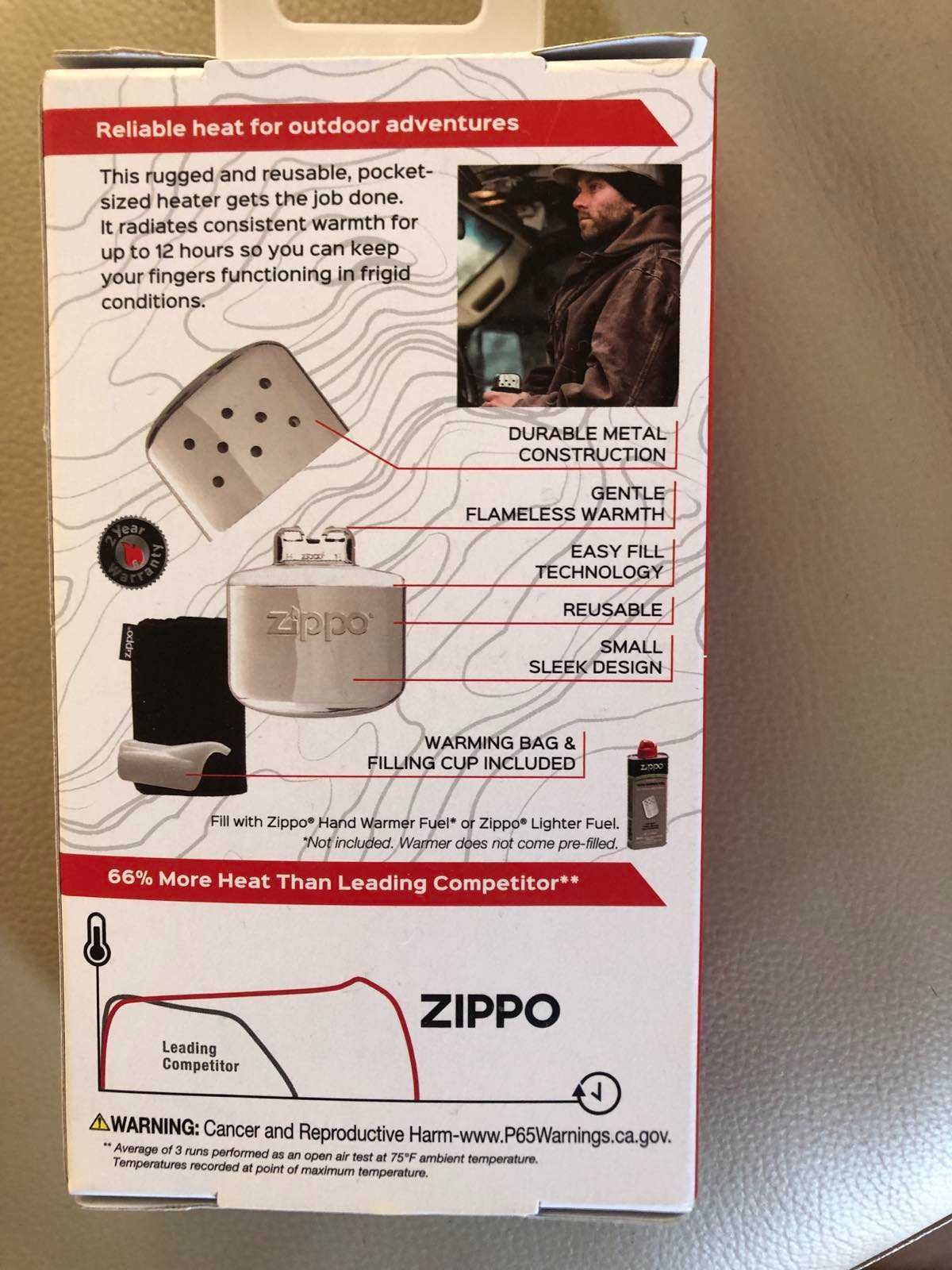 Грілка каталітична для рук Zippo Hand Warmer 12 годин