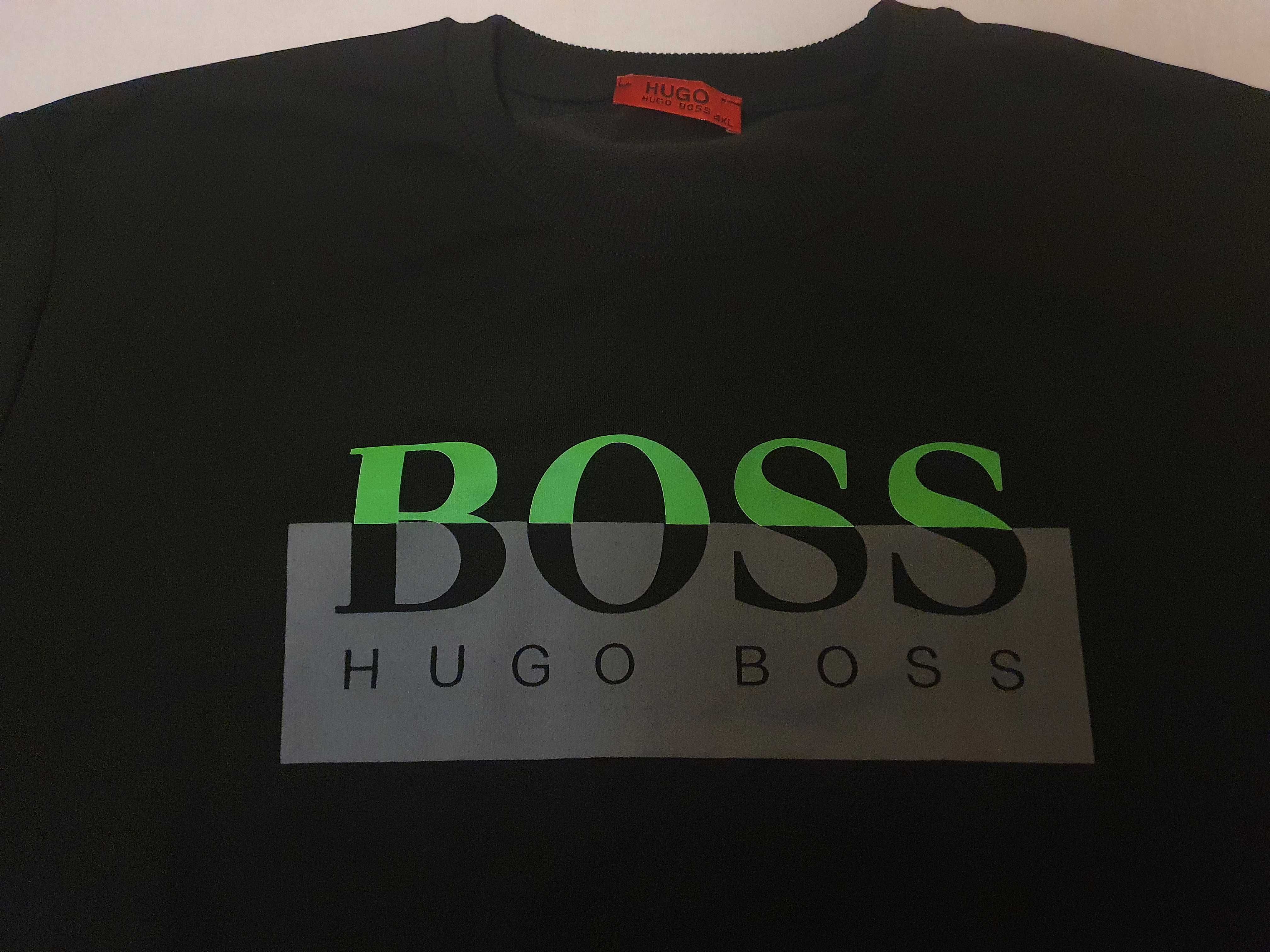 NOWA męska bluzka Hugo Boss bluza HB klasyk 4xl czarna