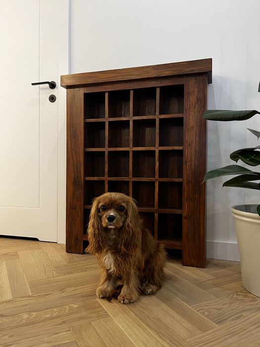 Konsola z drewna różanego w stylu vintage kolonialny retro stan 11/10