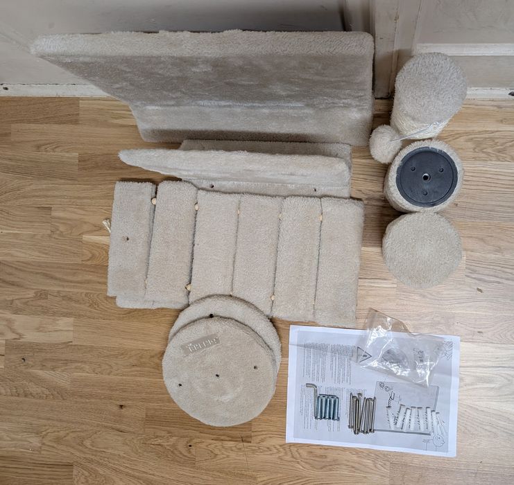 Kerbl Pet Ścianka Wspinaczkowa Matterhorn Beżowa 6 elementów Drapak