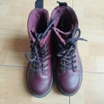 R. 32 glany HM buty zimowe bordowe sznurowane trzewiki
