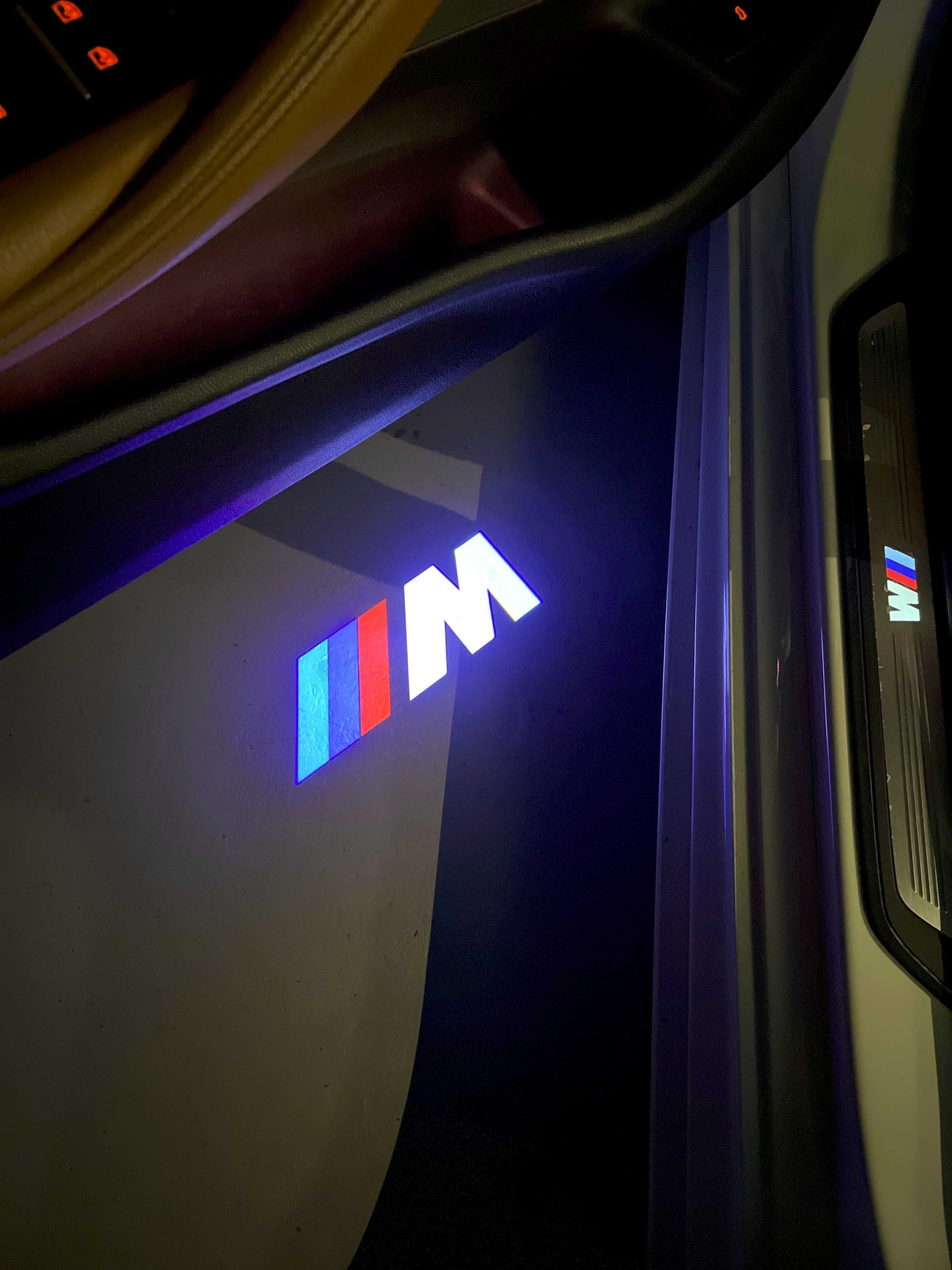 Проекция логотипа в двери BMW (orig, M, M perf, 50th anniversary)