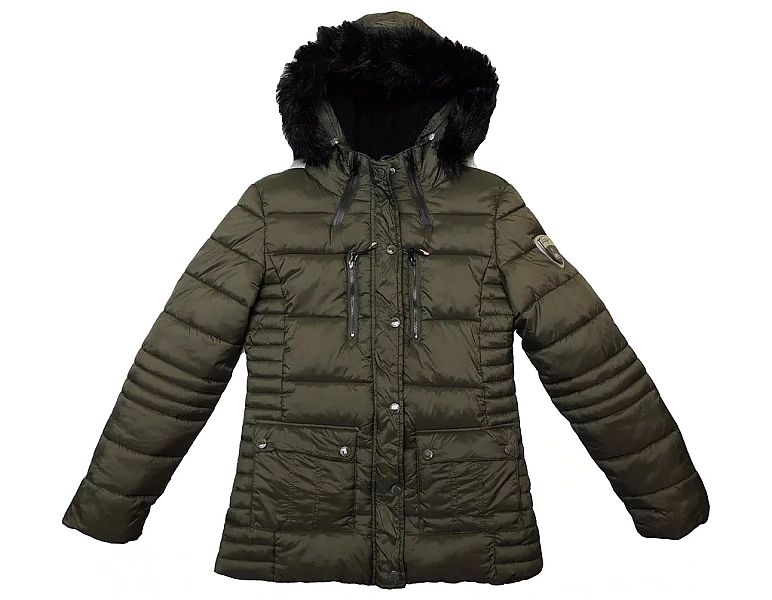 Geographical Norway Aleyna Lady Premium Jenot Kurtka Pikowana Zielona