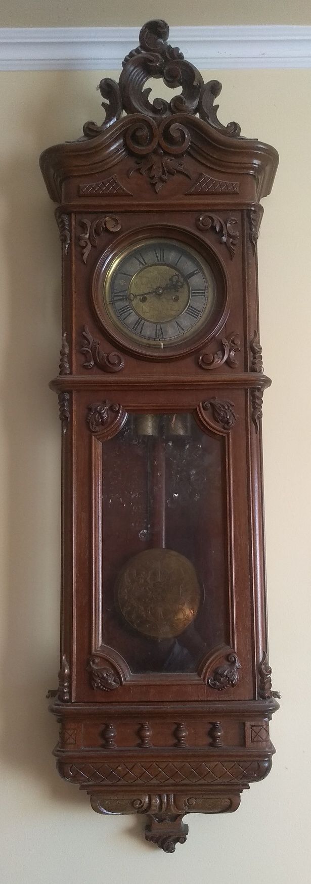 Годинник настінний Gustav Becker 1890р.
