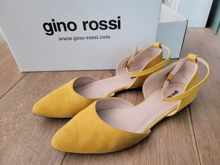 Buty balerinki skórzane Gino Rossi rozmiar 38,5