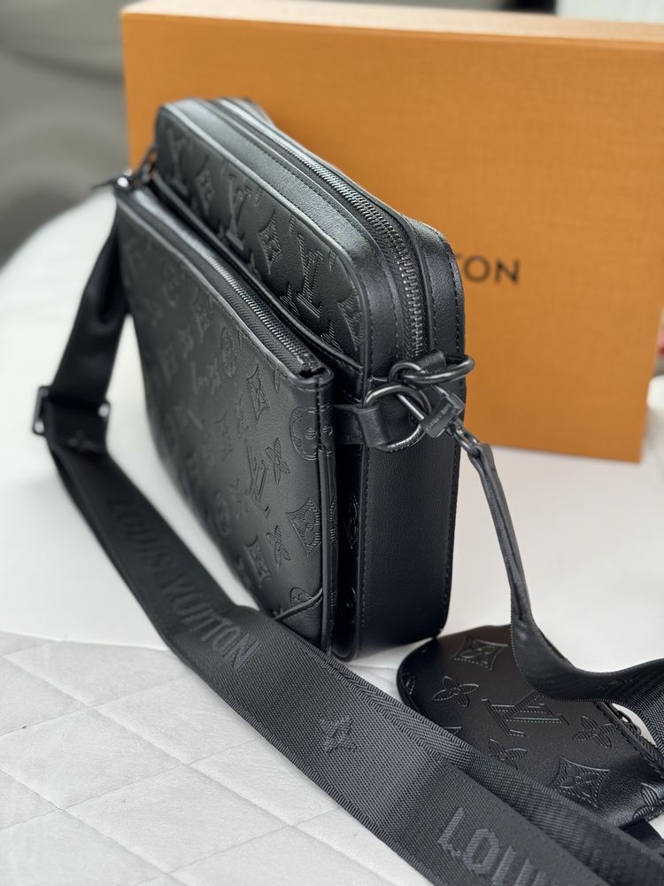 Мужская сумка через плечо барсетка Louis Vuitton 3in1