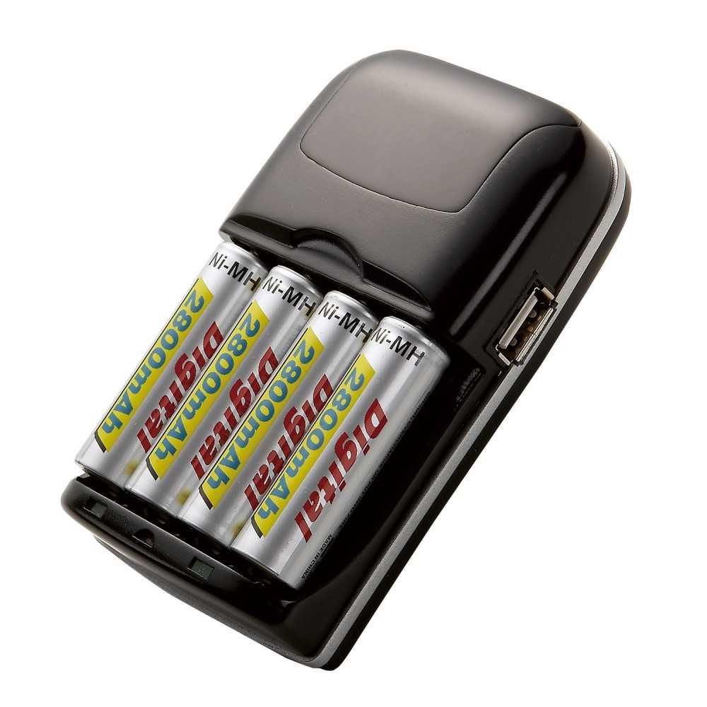 Зарядка для батарейок, акамуляторів Ni-MH  АА\ААА\USB