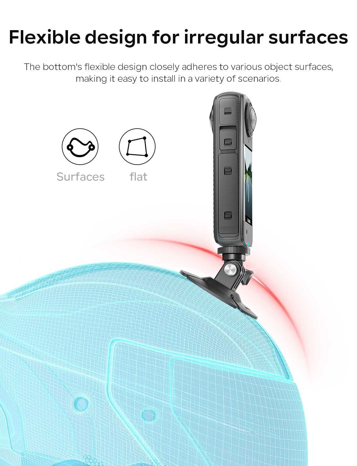 Uchwyt elastyczna podstawa samoprzylepna do kamery Insta360 GoPro