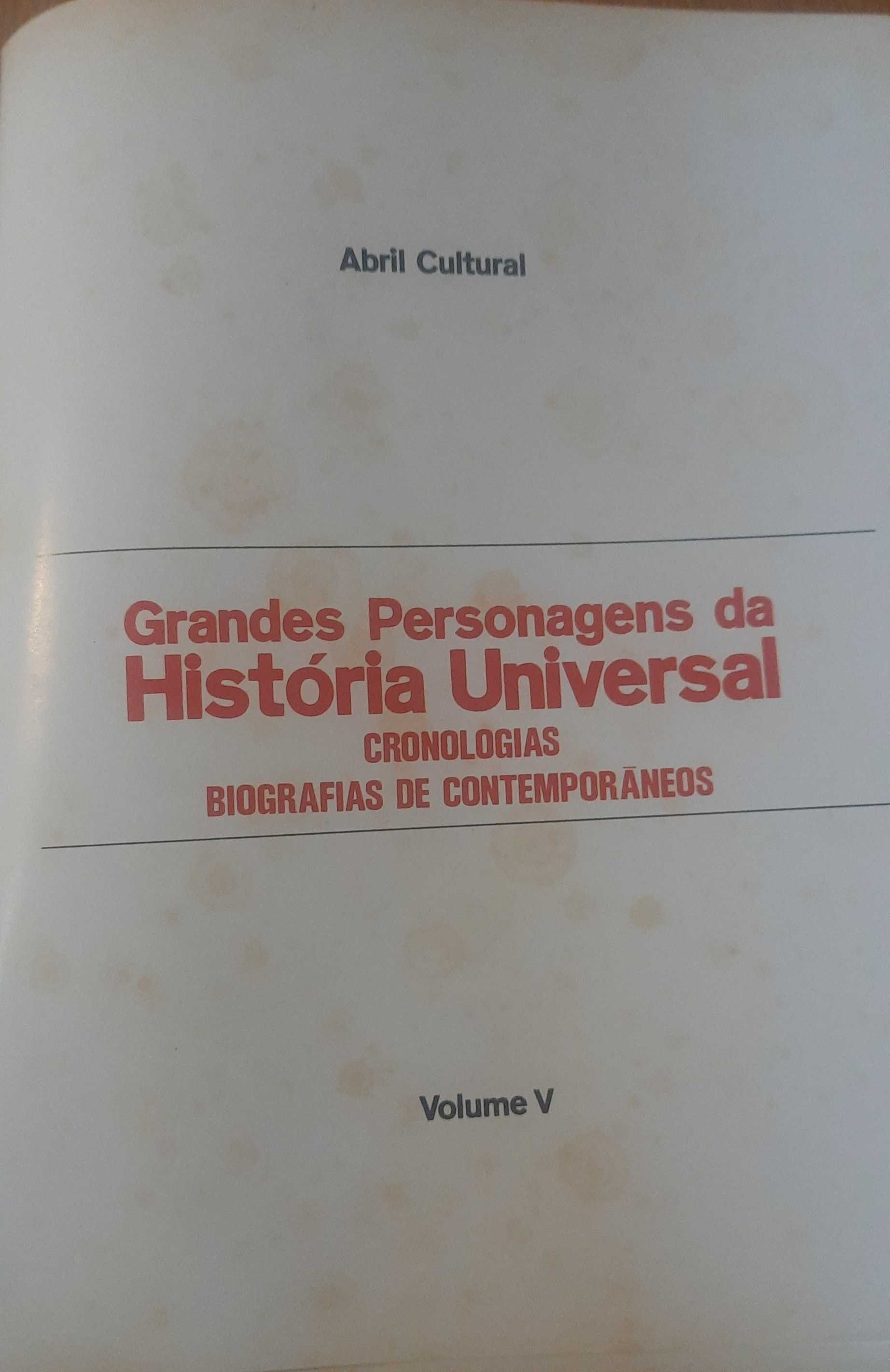 Grandes Personagens da História Universal - 5 volumes
