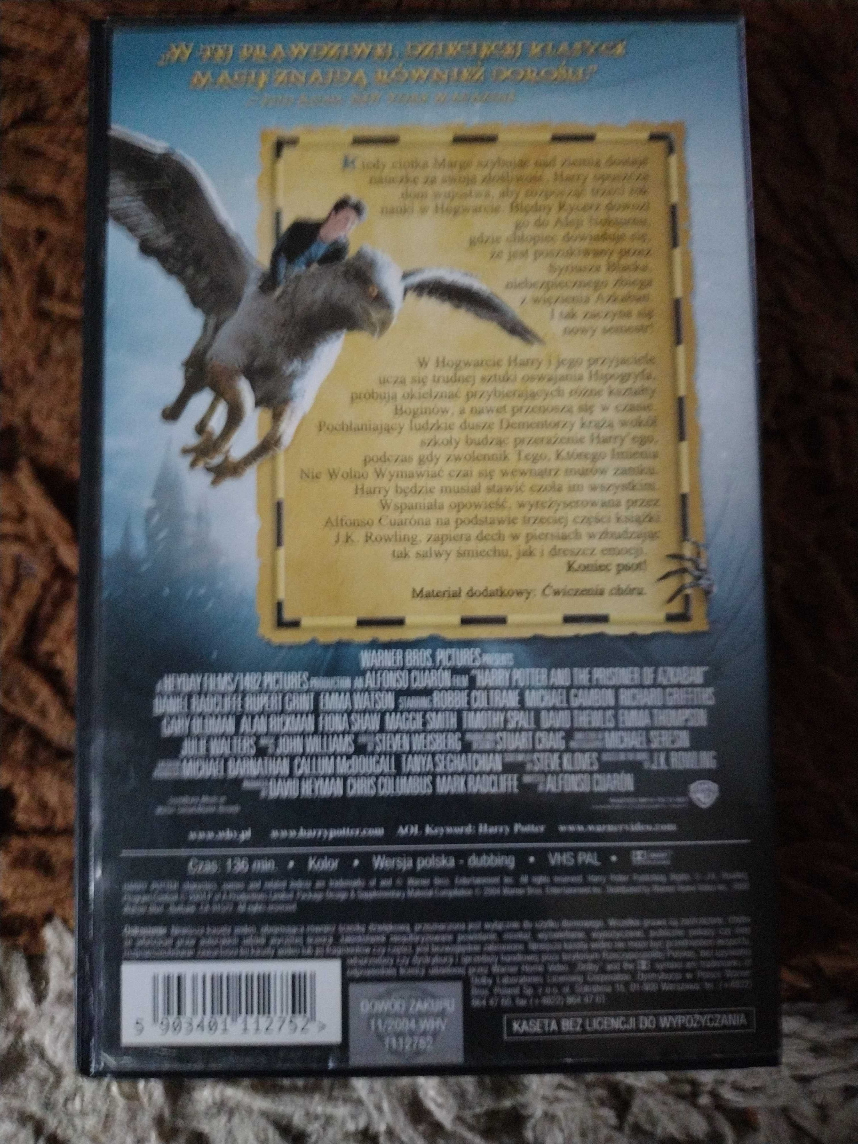 Kaseta VHS Video Harry Potter i Więzień Azkabanu