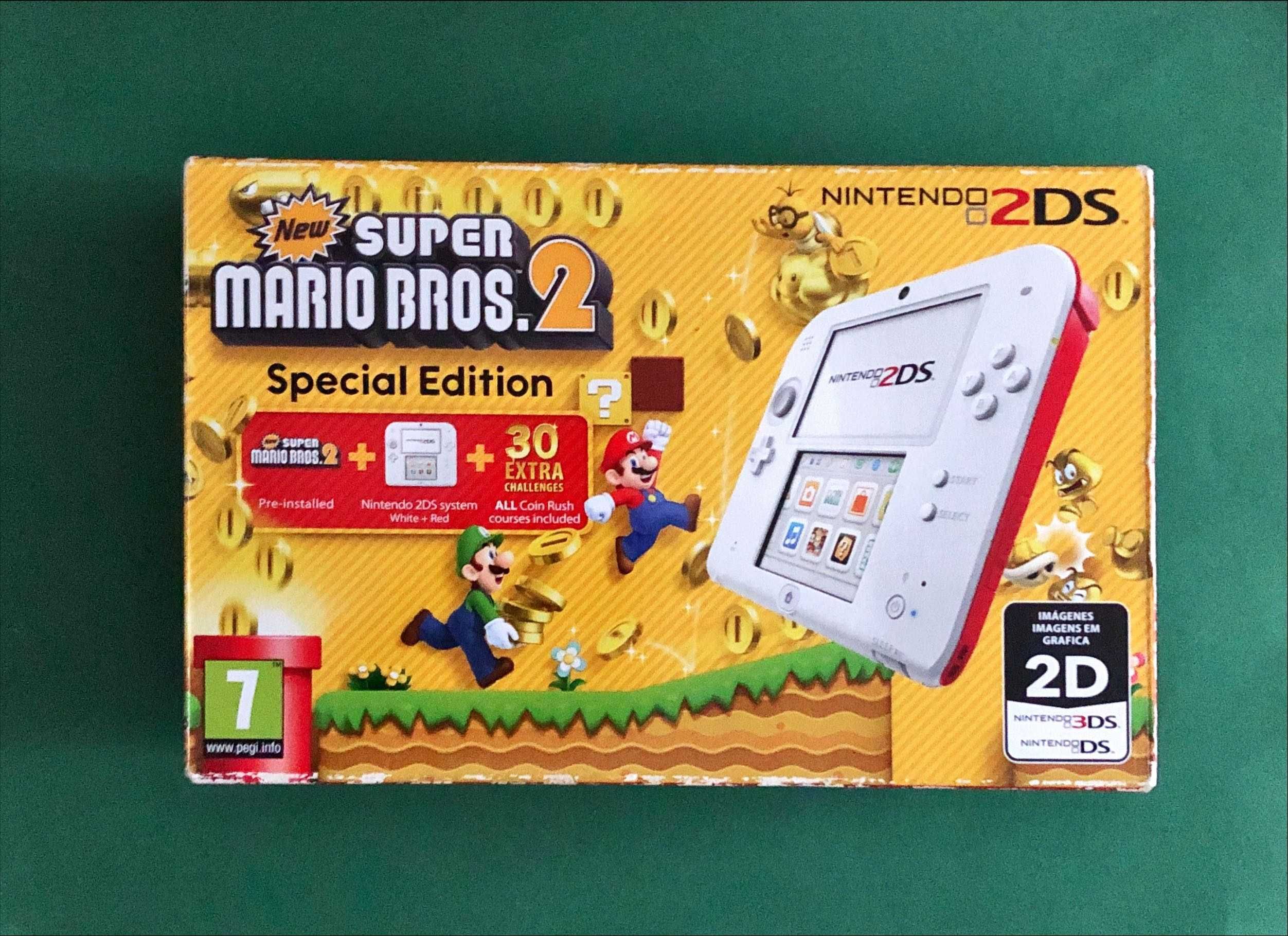 CONSOLA Nintendo 2DS 3DS Edição New Super Mario Bros. 2