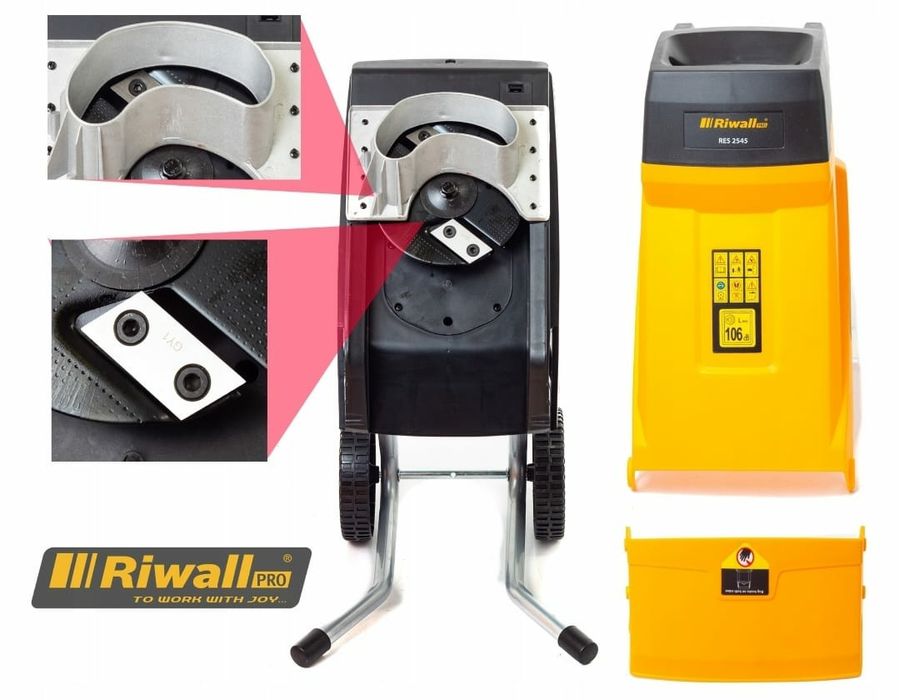 ROZDRABNIACZ elektryczny gładkolufowy RĘBAK DO GAŁĘZI 3500W WYDAJNY