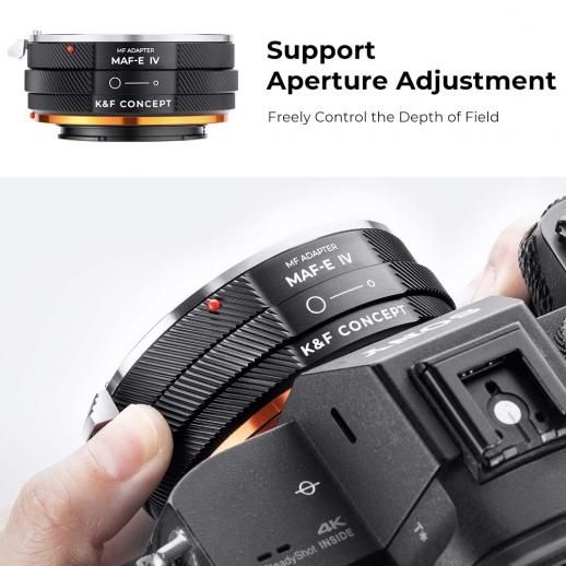 K&F Adapter Sony A Minolta AF MAF - E-mount Sony A NEX PRO IV A7III A7