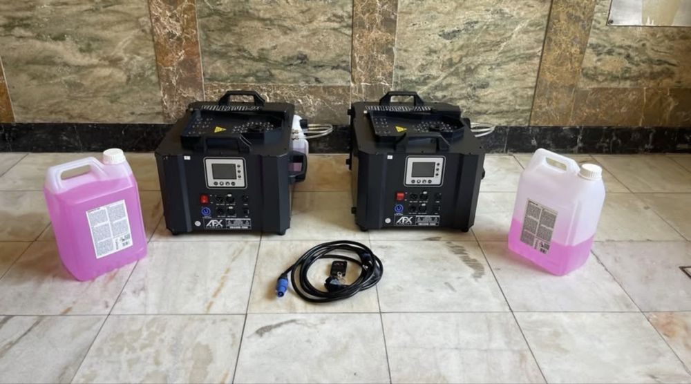 2x Afx Light Máquina de Fumos VOLCANO 2000W 36 LEDS 1W RGB