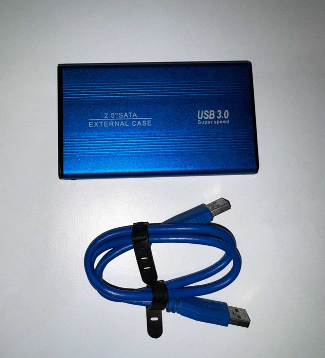 Obudowa zewnętrzna 2.5" USB 3.0 (aluminiowa, niebieska)