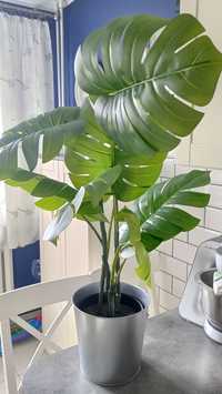 Ikea Fejka sztuczna roślina monstera 80 cm + doniczka