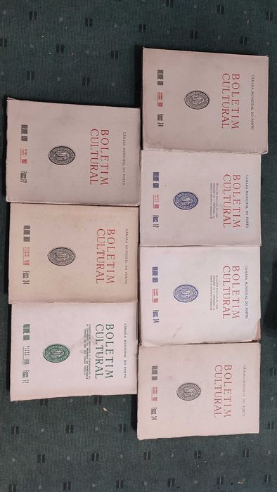 Boletim Cultural Câmara Municipal do Porto 7 Volumes Anos 50 e 60