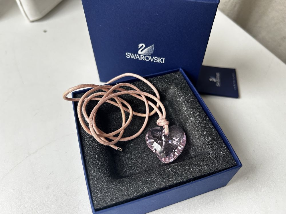 Підвіска кулон Swarovski Pink Crystal Jewelry LOVE Heart.