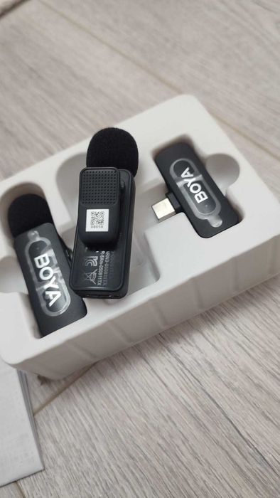 Професійний мікрофон Boya (BY-V20) usb-c, подвійний