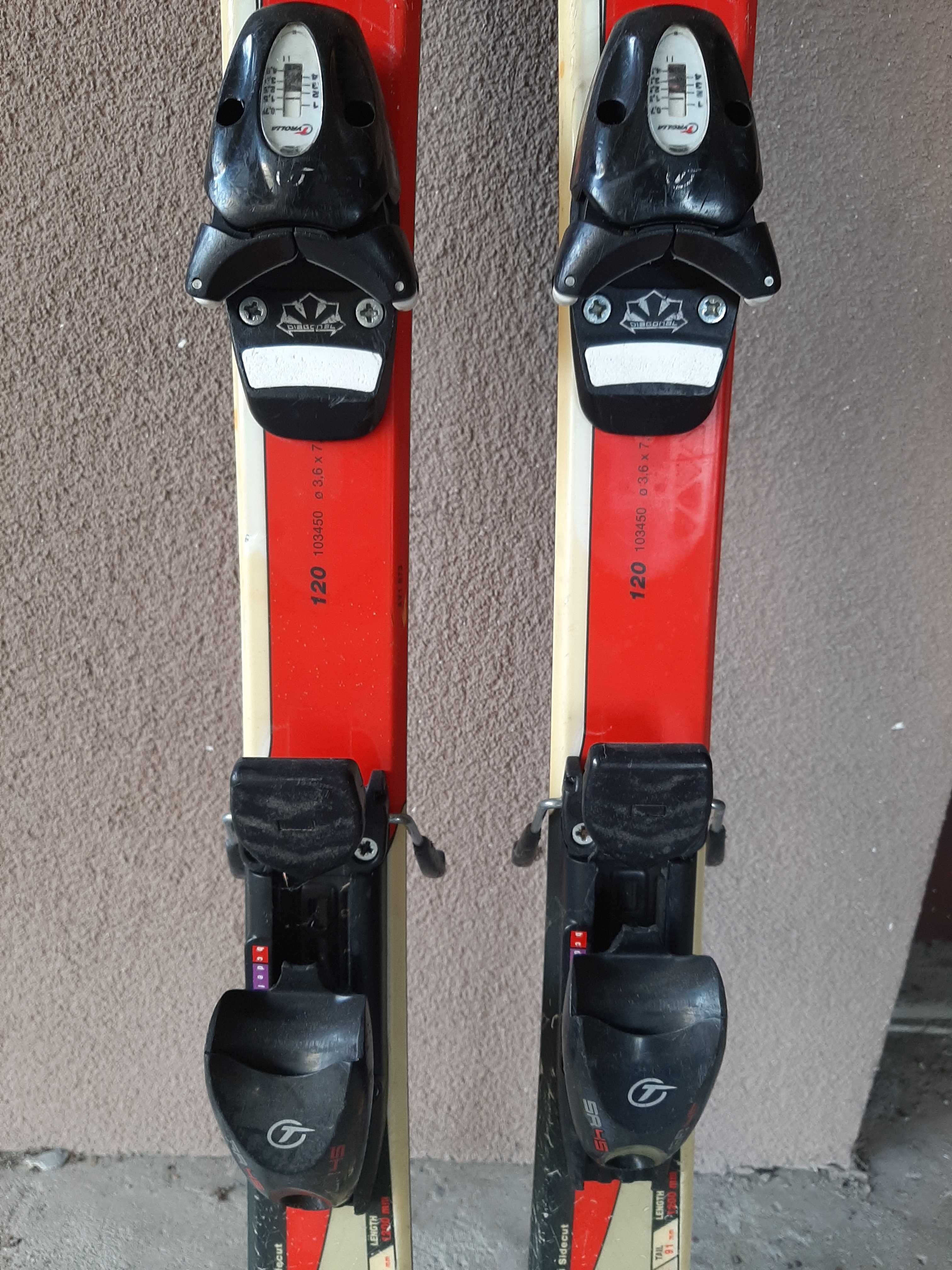 narty volkl junikor racer p60 długość 120 cm stn db