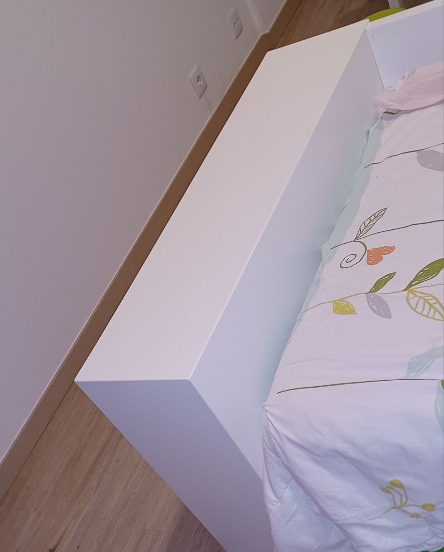 Cama solteiro criança/colchão/ com arrumação/ lençóis/ edredão