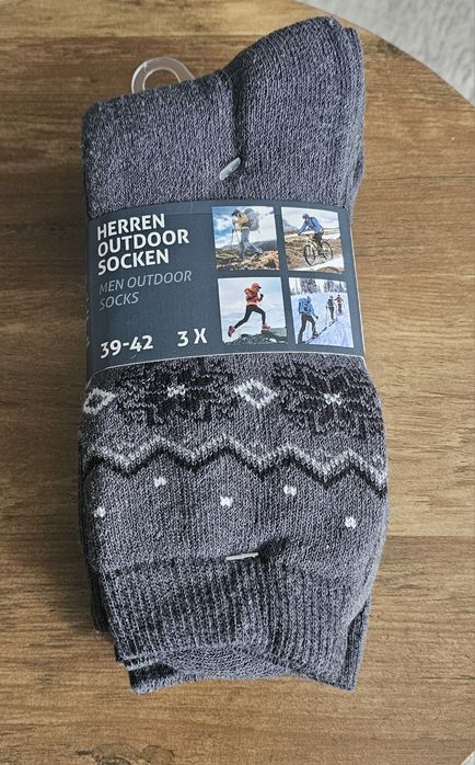 Męskie skarpety outdoorowe 3 pary r.39-42