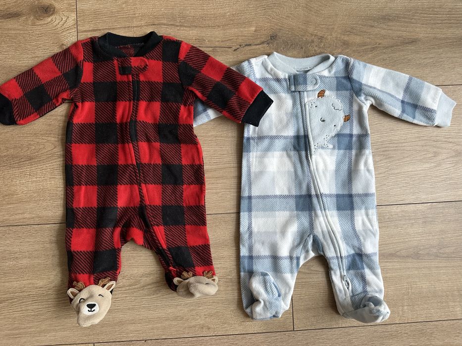 Флісові теплі чоловічки від Carters для новонароджених, NB