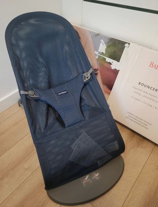 Leżaczek niemowlęcy BabyBjorn bliss mesh antracyt