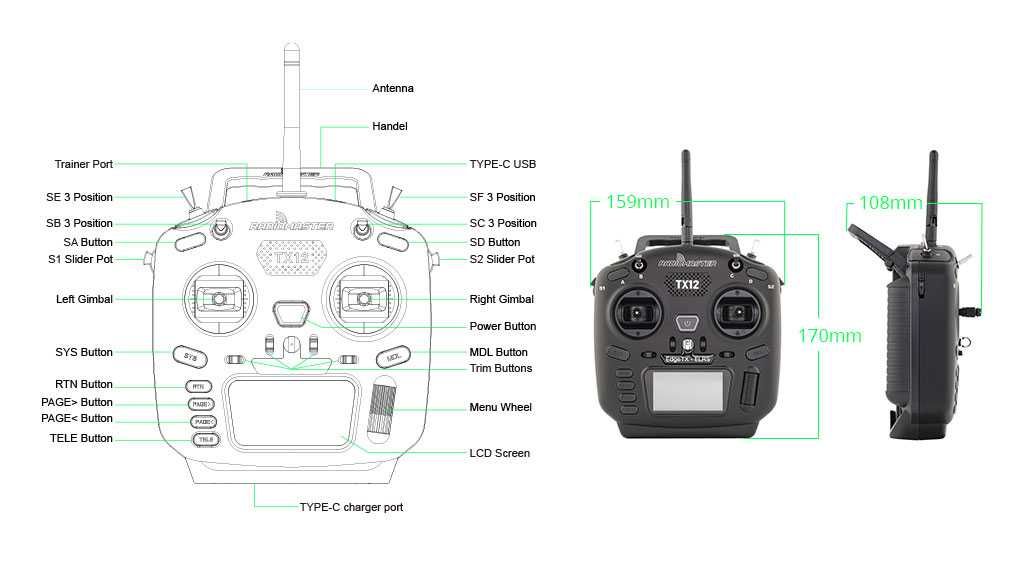 RadioMaster TX12 M2 ELRS HP0157.0032-M2 пульт для fpv дрона (ФОП)