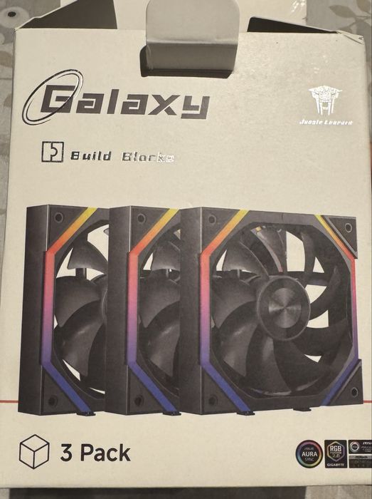 3x120mm wentylatory ARGB reverse blade chain linked