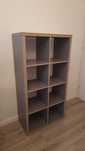 Regał Ikea kallax 4x2 szaro-drewniany 77x147cm