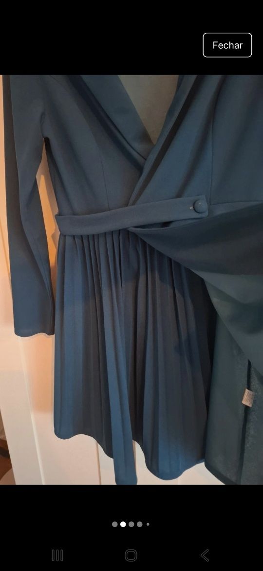 Vestido Azul Executivo