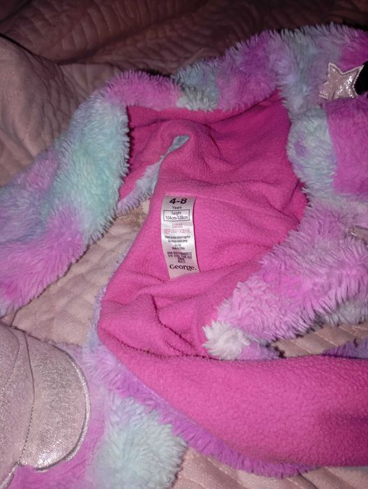 Czapka z szalikiem w kształcie jednorożca dla dziecka 104-128cm