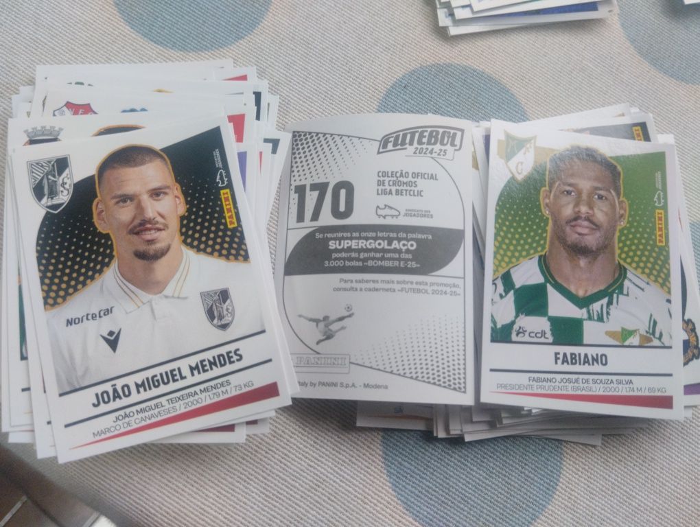 Cromos da liga 2024/25.  Atualização com mercado de inverno