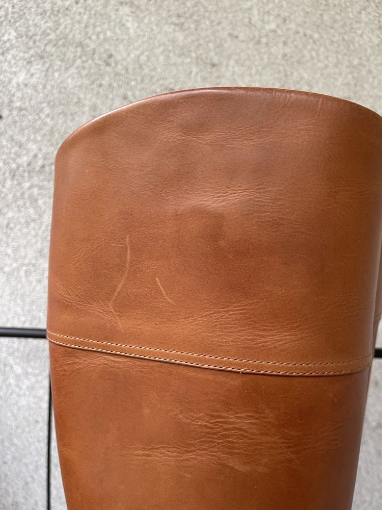 Kozaki oficerki Ralph Lauren brązowe Tan 10B 41