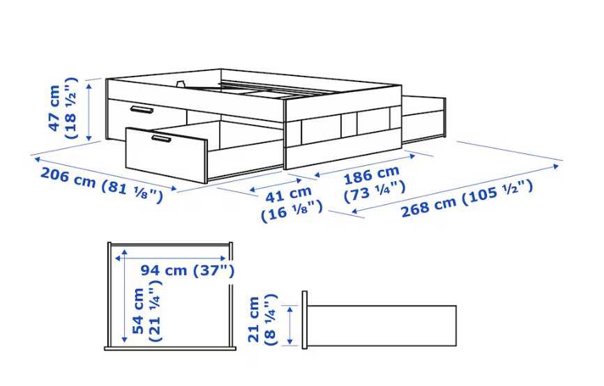 Łóżko BRIMNES IKEA 180x200