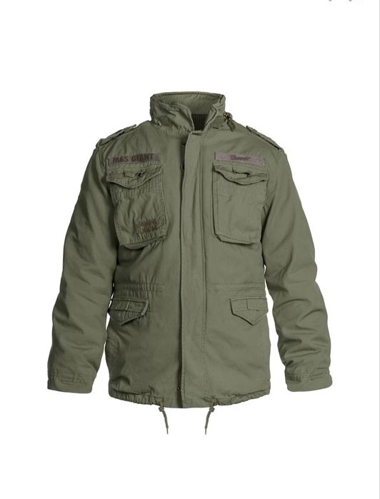 Kurtka Brandit M65 Giant  Olive męska 100% bawełny khaki z kaptirem