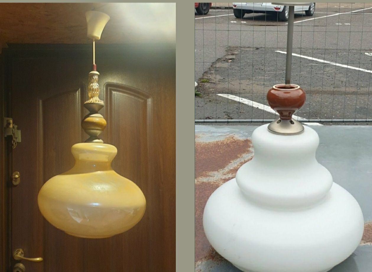 Art Deco lampa sufitowa industrial design Promień Wieliczka?