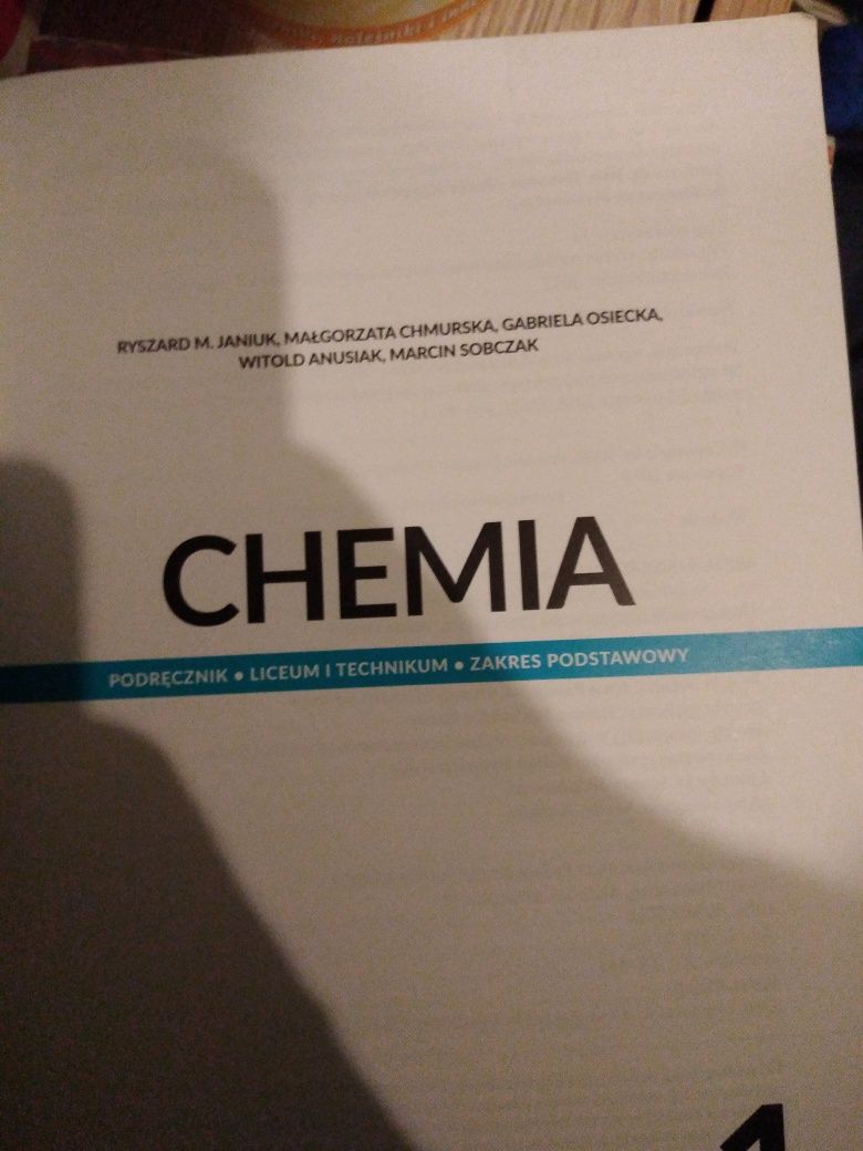 podręcznik do chemii - Chemia zakres podstawowy kl1 szkoła ponadpodsta