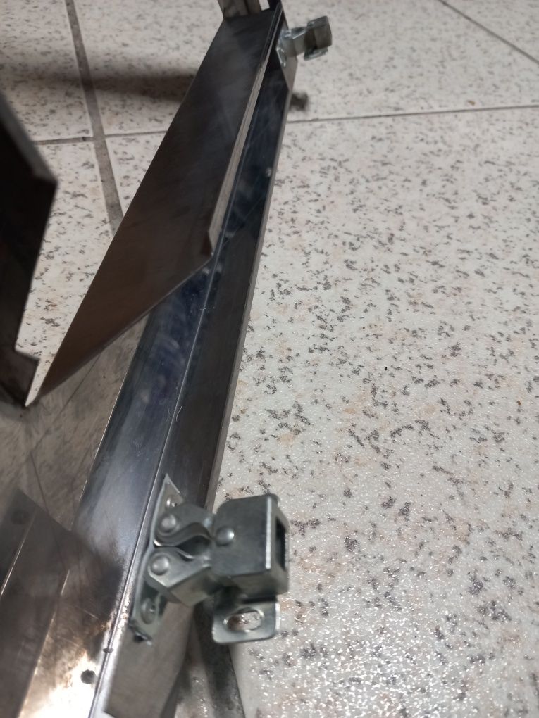 Aro em inox para micro ondas de encastre