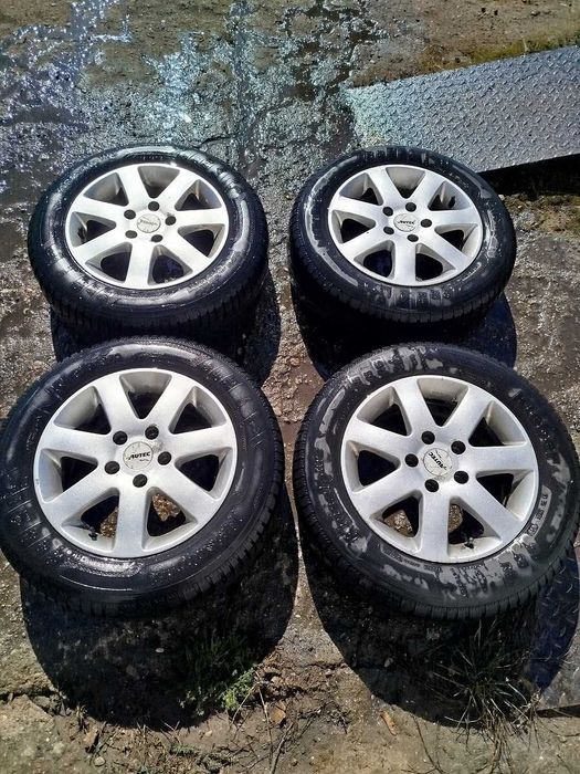 Alufelgi Autec  5x112 15 cali z oponami zima 195/65 r15 Golf 7 Passat