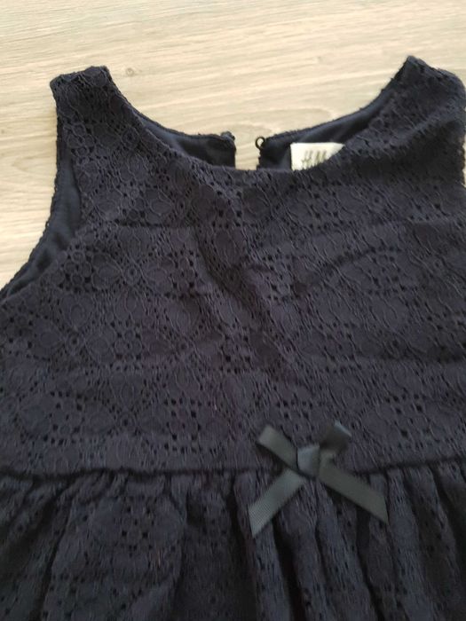Sukienka H&M Nowa żakardowa z koronką 110 116 dla dziewczynki