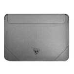 Pokrowiec Guess Saffiano Triangle Logo na laptopa 14'' - srebrny